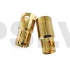Q-C-0022  Quantum Φ6.0 mm Gold Plated Bullet Connectors Easy Solder  